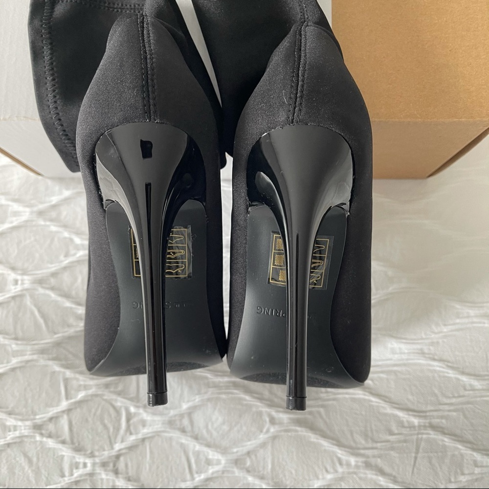 Call It Spring Hailassi Black Sock Booties 7 - image 6